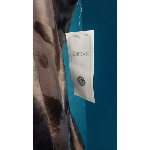 NWT Vintage Faux Fur Vest Animal Print Jordan Size Large - Picture 7 of 7